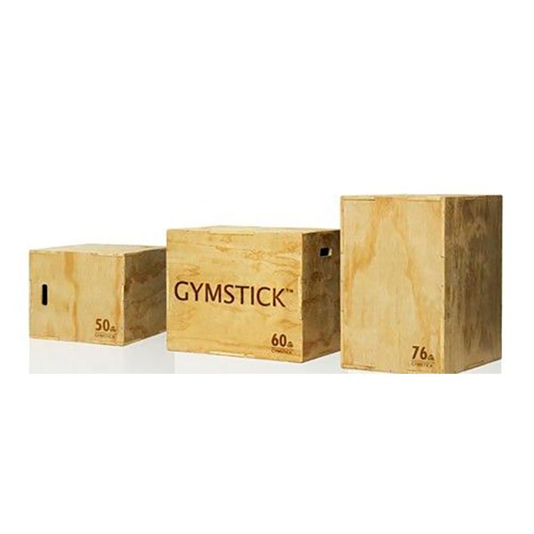 Gymstick Wooden Plyometric Platforms Braun 76x60x50 cm von Gymstick