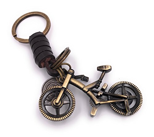 H-Customs Full Trail Fully Fahrrad Schlüsselanhänger besonderer Anhänger aus Metall Bronze von H-Customs