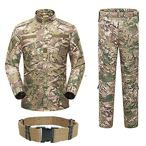 H Welt Shopping Herren Shirt Tactical BDU Combat Uniform Jacke & Hose Anzug für Armee Militär/Paintball/Jagd Shooting Krieg Spiel MultiCam MC, multicam von H World EU