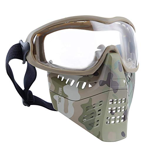 H World EU Airsoft Tactical Paintball Gesichtsmaske mit Schutzbrille MC (CL) von H World EU