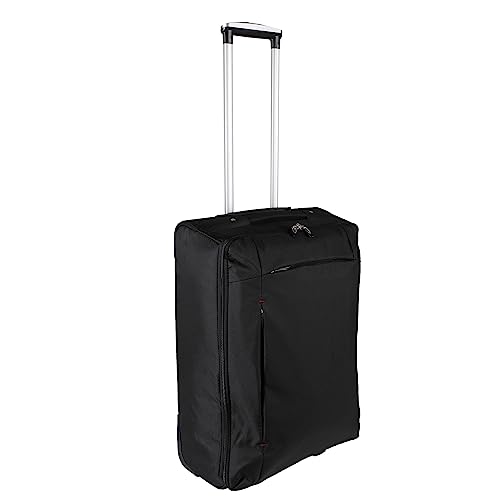 Trolley Reisekoffer Koffer Weichgepäck 52 Liter schwarz Stoffkoffer Teleskopgriff 62 x 40 x 22cm von H4L