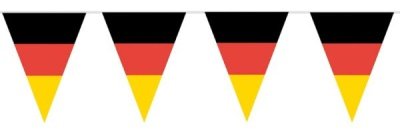 HAAC Fahnen Girlande Wimpel Kette in Deutschlandsfarben Deutschland Fußball 10 Meter Fußball 2014 von HAAC