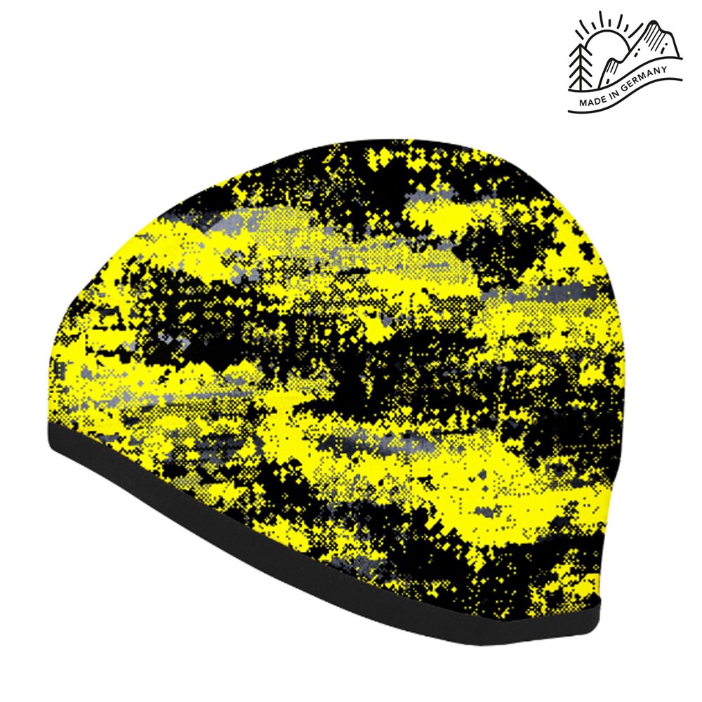 H.A.D.® Storm Skull Hat Ultralight Unterhelmmütze, gelb schwarz von HAD