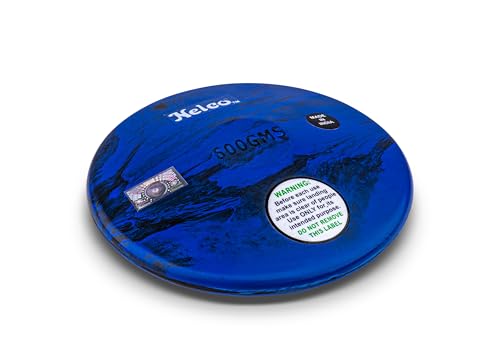 HAEST Nelco Diskus Blue Fusion 0,60 kg | Gummidiskus | Trainingsdiskus | 157 mm Durchmesser | Unikat-Textur | Für aufsteigende Junioren von HAEST