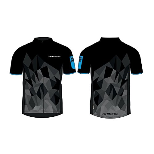 HAIBIKE Herren Multifunktions T-Shirt, schwarz/Blau, S von HAIBIKE