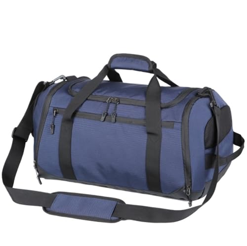 Sporttasche 18-Zoll-Sport-Reisetasche, Sporttasche Für Herren, Weekender-Übernachtungstasche Mit Schuhfach Reisetasche(Color:B) von HALAHAI