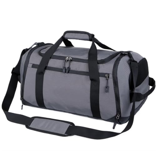 Sporttasche 18-Zoll-Sport-Reisetasche, Sporttasche Für Herren, Weekender-Übernachtungstasche Mit Schuhfach Reisetasche(Color:C) von HALAHAI