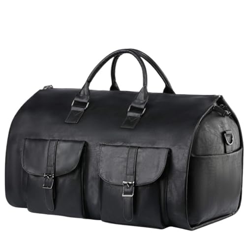 Sporttasche Canvas-Kleidersack Für Die Reise, Umwandelbare Handgepäcktasche Für Herren, Kunstleder Reisetasche (Color : C, Size : 560 * 330 * 320mm) von HALAHAI