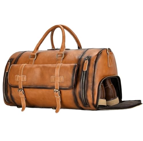 Sporttasche Handgefertigte 20-Zoll-Reisetasche Aus Leder, Flugzeug-Untersitz-Handgepäcktaschen Für Herren Reisetasche von HALAHAI