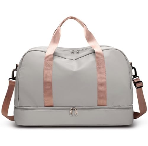 Sporttasche Weekender-Taschen Für Damen, 19-Zoll-Sport-Reisetasche Mit Mehreren Taschen Und Schuhfach Reisetasche (Color : D, Size : 49 * 25 * 32cm) von HALAHAI