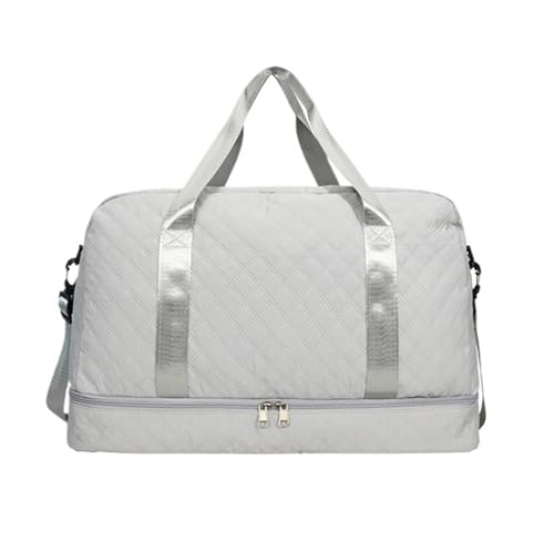 Sporttasche Weekender-Taschen Für Damen, Reisetasche, Großes Fassungsvermögen, Übernachtungstasche, Schuhfach Reisetasche (Color : B, Size : 52 * 25 * 30cm) von HALAHAI