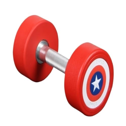 Dumbbel Captain America Hantel-Set für Herren und Damen, Heim-Fitnessstudio mit reiner Stahlbeschichtung, einzelne Langhantel von HAMEXLN