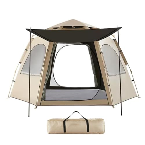 Pop-Up-Campingzelt, Pop-Up-Zelt für Camping - Automatisches wasserdichtes Kuppelzelt für 5–8 Personen - Tragbares, atmungsaktives Camp-Zelt, sofortige Zelte, einfacher Aufbau für Wandern, Bergsteigen, von HAMIL