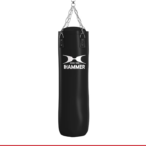 HAMMER BOXING Boxsack Premium Black Kick - Ideal für Box- und Kickbox-Training von HAMMER