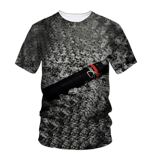 HAN MAN XIU Tobacco dreidimensionalen Druck T-Shirt Männer und Frauen Sommer Kurzarm Rundhalsausschnitt Kleidung von HAN MAN XIU