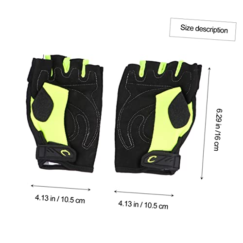 HANABASS 1 Paar Fahrradhandschuhe Halbfinger Kurzhandschuhe Halbfinger Handschuhe Atmungsaktive Handschuhe von HANABASS