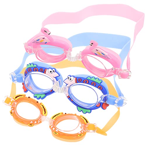 HANABASS 3 Stück Kinder Schwimmbrillen Schöne Schwimmzubehör Brillen Für Kinder Anti Beschlag Schwimmbrillen Schöne Schwimmbrillen Kleinkinder Schwimmbrillen Kleinkinderbrillen von HANABASS