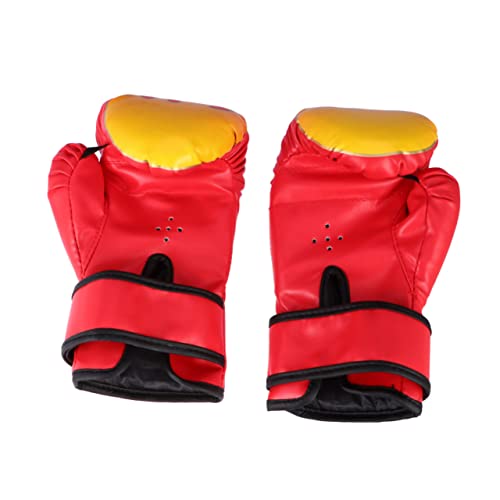 HANABASS Box Schutzhandschuhe Boxhandschuhe Für Spiel Boxhandschuhe Für Training Flammenmuster Boxhandschuhe Pu Handschuhe Für Kinder von HANABASS