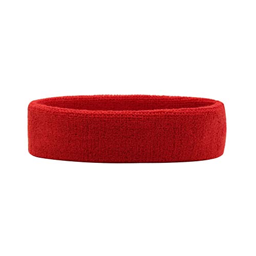 HANERDUN Sport Stirnband Damen Herren Schweißbänder Kopf Stirn Frottee Kopfband Sport für Laufen Fahrrad Joggen Tennis Fußball von HANERDUN