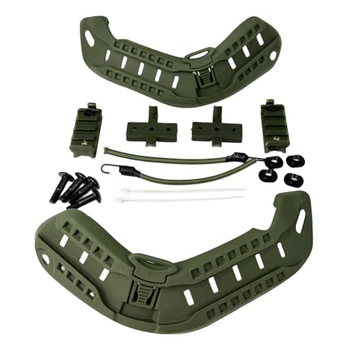 HANSTRONG GEAR Airsoft Paintball Military Side Rail Set Guide Accessories for ARC Mich Helmet OD von HANSTRONG GEAR