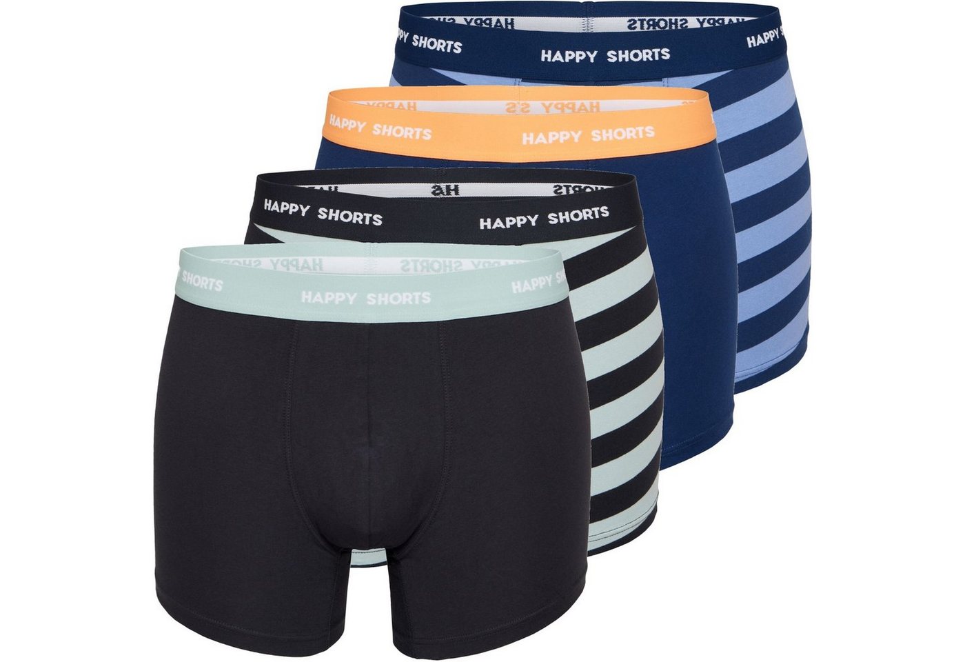 HAPPY SHORTS Trunk 4er Happy Shorts Pants Jersey Trunk Herren Boxershorts Pant Sparpack (1-St) von HAPPY SHORTS
