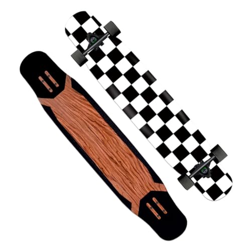 Longboard Skateboards Cruiser Double Kick Concave 46 Zoll Longboards für Mädchen Jungen, Pro Complete Skateboard Deck für Kinder Erwachsene Anfänger Extremsport (Color : G) von HAQMG