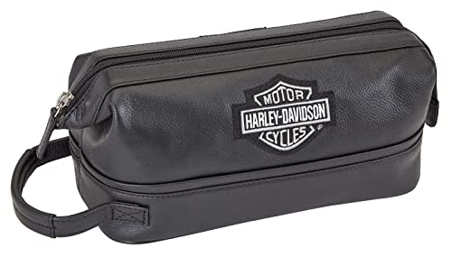 Harley Davidson Leder Toiletry Kit, schwarz (schwarz) - 99609 von HARLEY-DAVIDSON