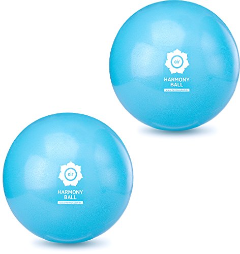 HARMONY BALL 2er Set air Pilatesball & Gymnastikball ohne Phthalate | aquablau (Aquablau, 28 cm) von HARMONY BALL