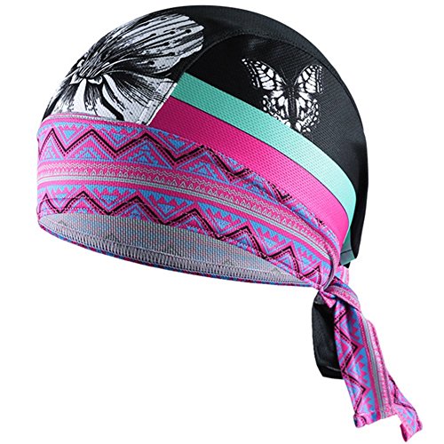 HASAGEI Sports Bandana Cap Herrem Damen Biker Bandanas Kopftuch Hat - Butterfly von HASAGEI