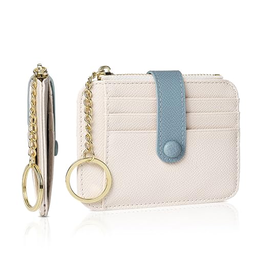 HAWILL Handtasche Damen Geldbeutel Kleine Portemonnaie Mode Geldbörse Portmonee Gift for You Mini Wallet for Women mit Vielen Fächern (Hellblau) von HAWILL