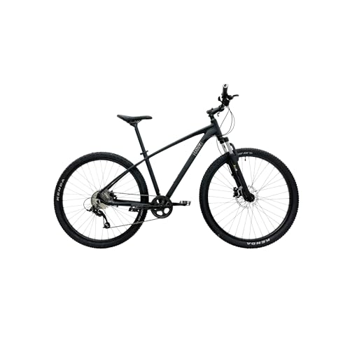 HAWK Trail One 29" Mountainbike L Schwarz I Offroad Fahrrad mit Zoom Federgabel & Aluminiumrahmen I Mountainbike 29 Zoll I Microshift 9 Gang Schaltung von HAWK