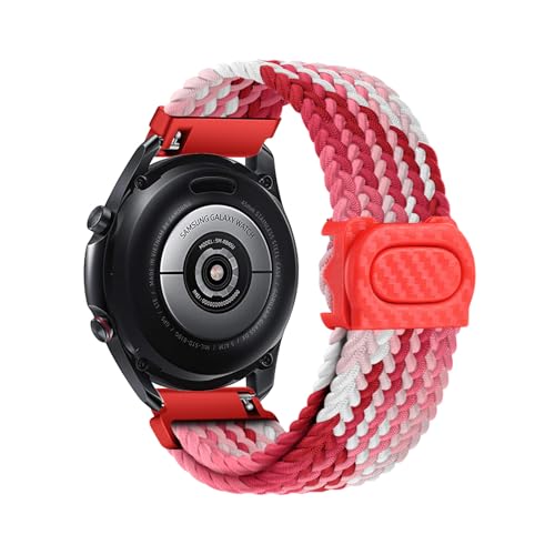Geflochtenes Armband Kompatibel für Moto Watch 100/360 Armbänder für Damen Herren Ersatzarmband Solo Loop für Moto Watch 100/360 Armband Nylon Sport Band für Moto Watch 100/360 (F,Nylon) von HAZARA