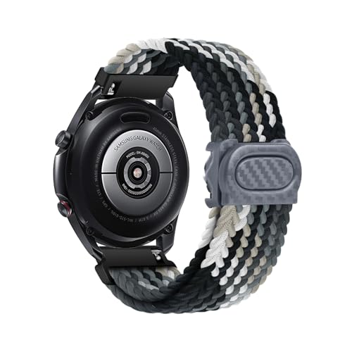 Geflochtenes Armband Kompatibel für Moto Watch 100/360 Armbänder für Damen Herren Ersatzarmband Solo Loop für Moto Watch 100/360 Armband Nylon Sport Band für Moto Watch 100/360 (J,Nylon) von HAZARA