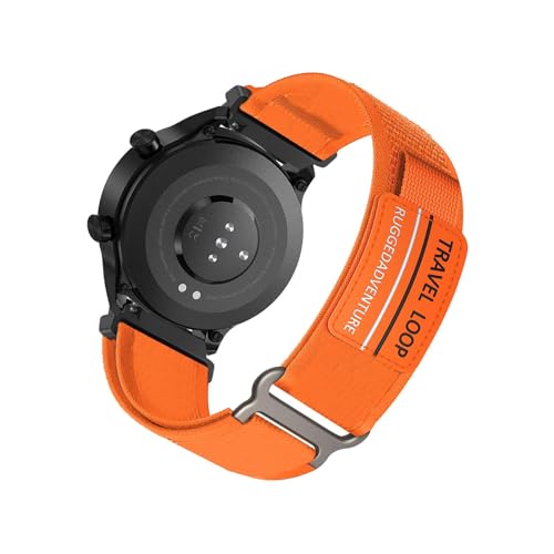 Nylon Armband Kompatibel mit Honor Watch 4 Pro Armbänder Sport Armband für Damen Herren Sportarmband Adjustable Textil Loop Ersatzarmband für Honor Watch 4 Pro (K,Nylon) von HAZARA