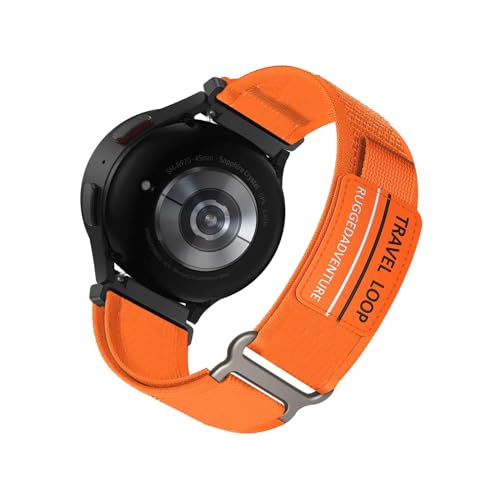 Nylon Armband Kompatibel mit Samsung Galaxy Watch 5 Pro 45mm Armbänder Sport Armband für Damen Herren Sportarmband Adjustable Textil Loop Ersatzarmband für Galaxy Watch 5 Pro 45mm (G,Nylon) von HAZARA