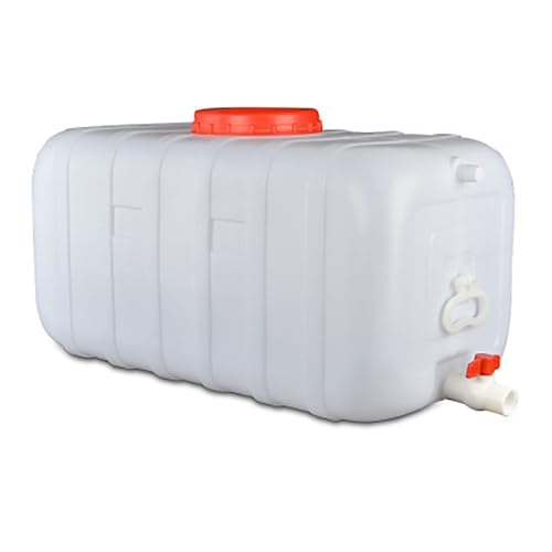 HBSSP Wassertank mit Wasserhahn Tragbarer Trinkwassereimer Camping, Wasserträger Würfelform Notfall for Picknicks Zu Hause Grillen Selbstfahrertouren(200L) von HBSSP