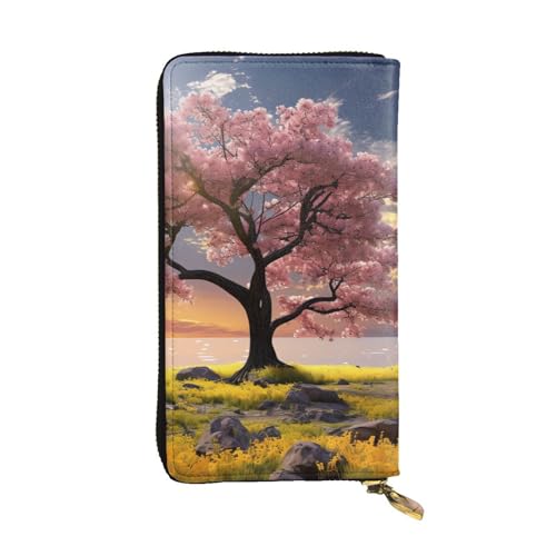 HCBPWVQA Ledergeldbörse für Damen und Herren, Clutch, Geldetui, großes Kreditkartenfach, Blumen- und Baum-Geldbörsen mit Reißverschluss, Handyhalter, lange Reisegeldbörse, schwarz, Einheitsgröße, HCBPWVQA Ledergeldbörse für Damen und Herren, Clutch, Geldetui, großes Kreditkartenfach, Blumen- und Baum-Geldbörsen mit Reißverschluss, Handyhalter, lange Reisegeldbörse, schwarz, Einheitsgröße, von HCBPWVQA