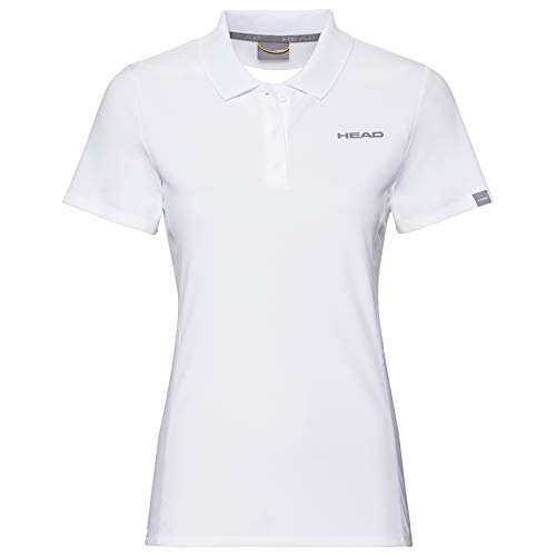 HEAD M dchen Club Tech Polo Shirt Tennisbekleidung, Weiß, size 164 von HEAD