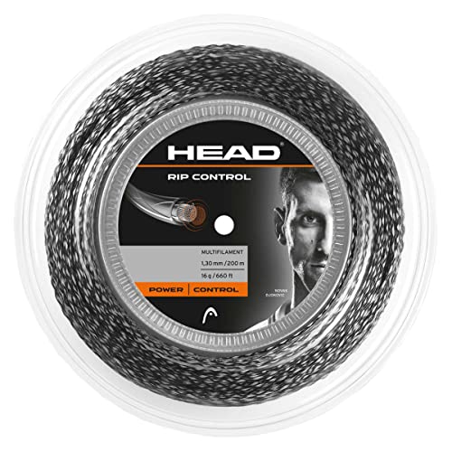 HEAD Unisex-Erwachsene RIP Control Rolle Tennis-Saite, schwarz-schwarz, 1.25 mm von HEAD