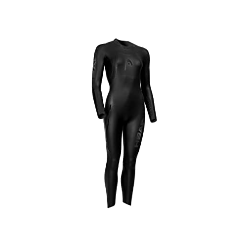 HEAD Black Marlin Lady Tri-Wetsuit 5.3.1, 5 Neoprenanzug, Damen XXL Schwarz/Silberfarben von HEAD