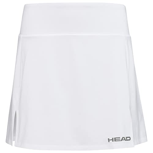 HEAD Damen Club Basic Long W Skirts, weiß, L EU von HEAD