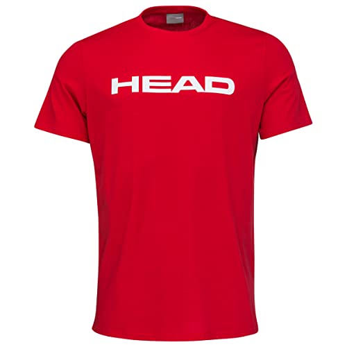 HEAD Unisex-Youth Club Basic Kinder, Rot, 104 T-Shirt, Rot, 104 EU von HEAD