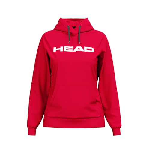 HEAD Damen Club Original Hoodie Women Sweatshirt, Rot, 3XL EU von HEAD