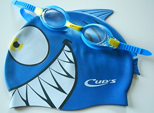 HEAD Cups Kinder Schwimm Set Meteor Character, Schwimmbrille und Badekappe Blue, One Size, 451022 von HEAD