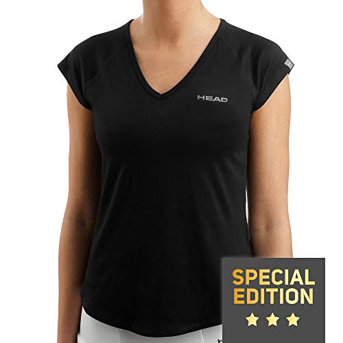 HEAD Damen, Janet T-Shirt Special Edition, Weiß Oberbekleidung, schwarz, XL von HEAD