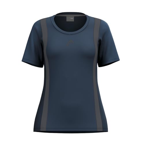 HEAD Damen Club 25 Tech Women T-Shirt, Navy, XL EU von HEAD