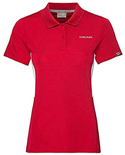 HEAD Damen Club Tech Shirt W Polos, Rot, L EU von HEAD