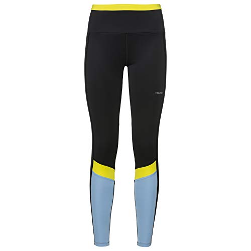 HEAD Damen Power Tights W Trousers, Black/Sky Blue, 2XL HEAD Damen Power Tights W Trousers, Black/Sky Blue, 2XL von HEAD