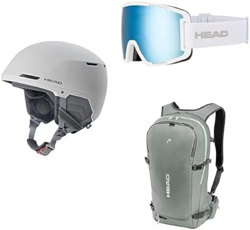 HEAD Damen Skiausrüstung: COMPACT EVO Skihelm + CONTEX Skibrille + Women Backpack von HEAD