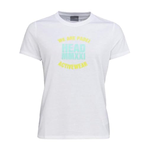HEAD Damen Skip T-shirt Women Tennisbekleidung, Weiß, M EU von HEAD